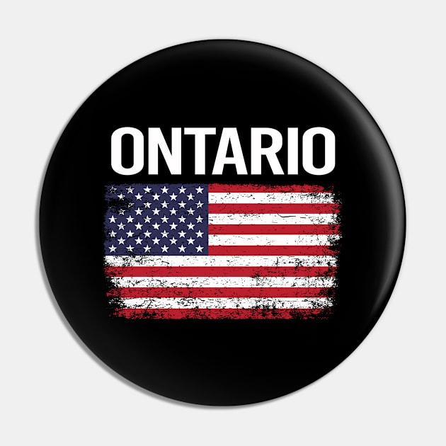 The American Flag Ontario Pin by flaskoverhand