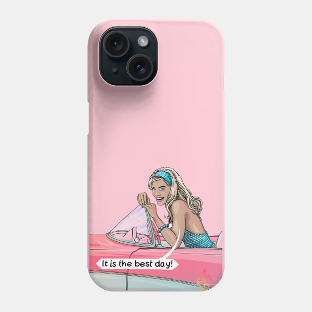 barbie the movie Phone Case by Mei.illustration