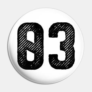 Rough Number 03 Pin