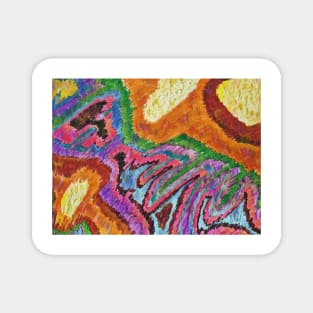 Sun Infusion Abstract Magnet