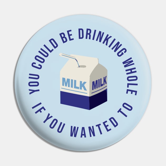 You could be drinking whole milk if you wanted Pin by NickiPostsStuff