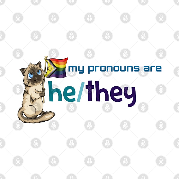 My Pronouns with Chocolate (He/They) by Crossed Wires