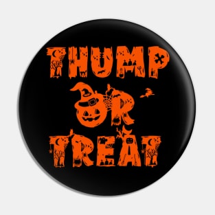 Thump or Treat v1 Orange Pin