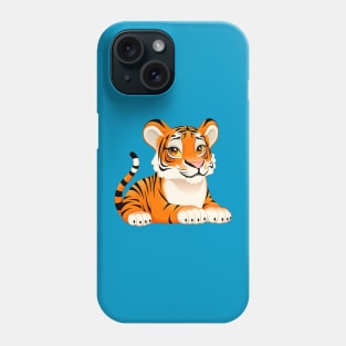 Baby tiger with cute eyes Phone Case