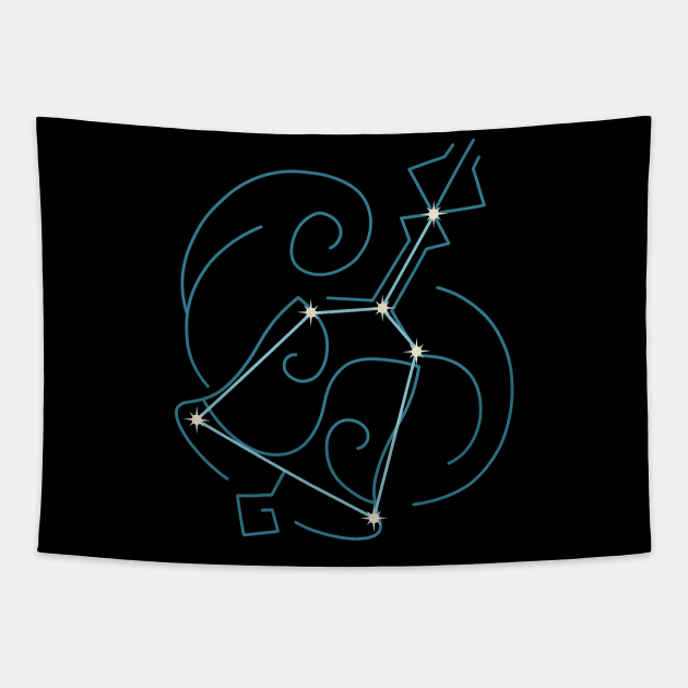 Qiqi Constellation Tapestry by CYPHERDesign