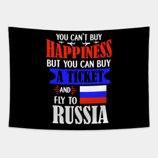 You Can't Buy Happiness - Ticket To Russia Tapestry
