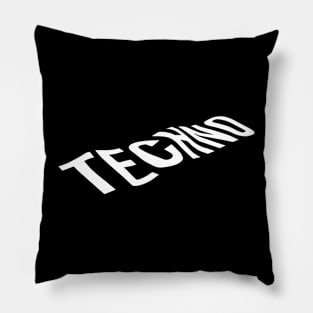 techno logo Pillow