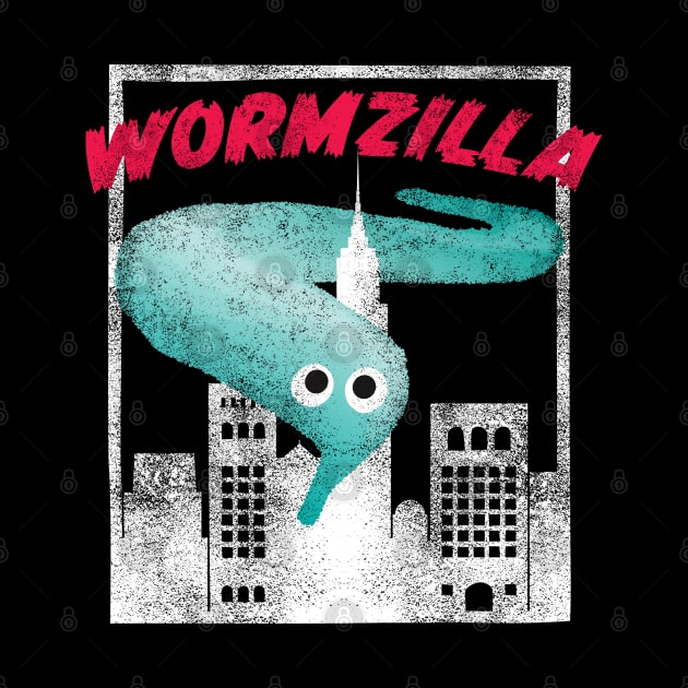 Worm On A String Meme Wormzilla Retro Japanese Style by YourGoods