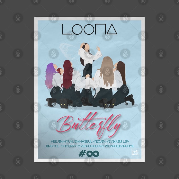 LOONA BUTTERFLY POSTER STYLE by Jedi_amt