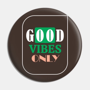 good vibes obly Pin