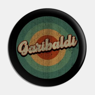 Circle Retro Vintage Garibaldi Pin