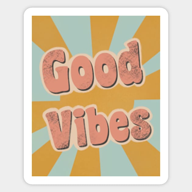 Retro vintage GOOD VIBES hippie quote PNG digital download retro graphic