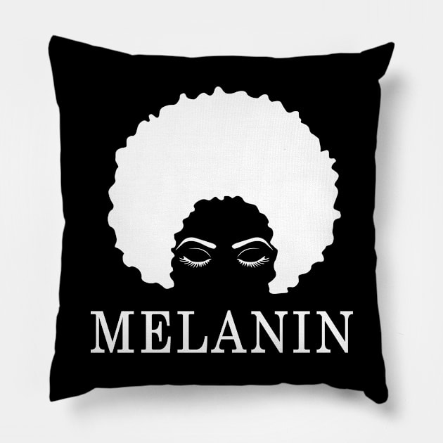 Melanin Afro Woman Pillow by amitsurti