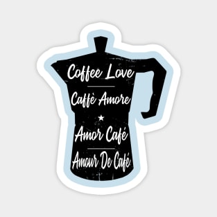 Coffee Love Distressed Magnet