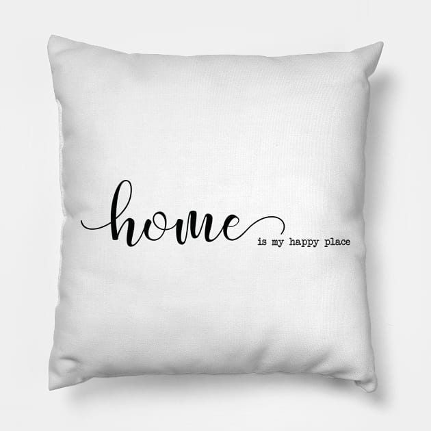 Home is my Happy Place Pillow by Simply Robin Creations