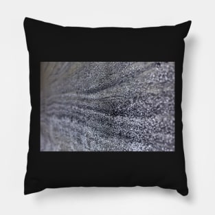 Salt crystals on a wall in a salt mine Pillow