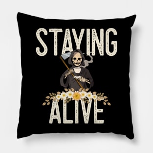 Staying Alive Coffee Pillow