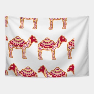 Red Camels Tapestry