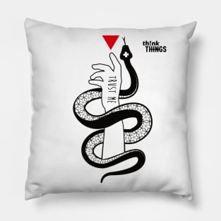 Snake - trust me - hand Pillow