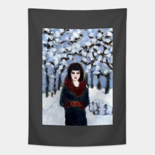 Snow girl Tapestry