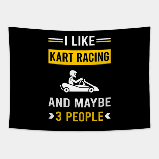 3 People Kart Racing Karting Go Kart Tapestry