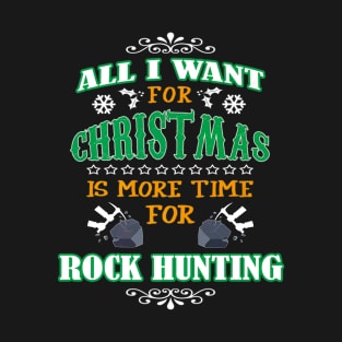 Geologist Rock Hunter Christmas T-Shirt