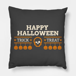 Happy Halloween Trick Treat Pillow