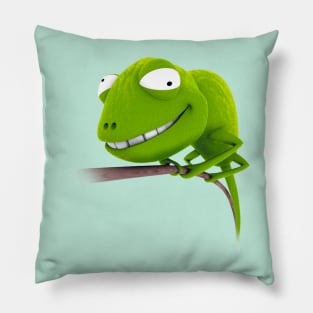 Funny Chameleon Pillow