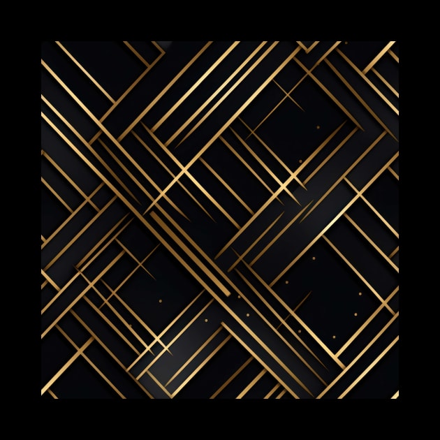 Golden Lattice: Luxurious Linearity in Gold by star trek fanart and more