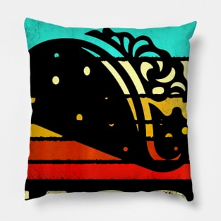 Vintage Tacos Shirt Sunset Pillow