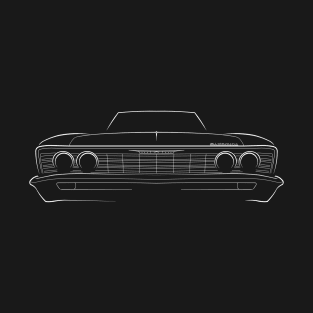 front/profile 1967 Chevy El Camino - stencil, white T-Shirt