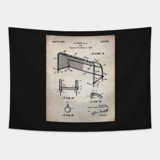 Soccer Patent - Soccer Goal Art - Antique Tapestry