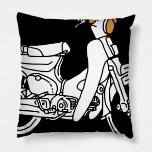 Vintage Motorcycle Pillow