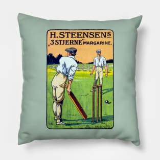 1913 Cricket Match Pillow