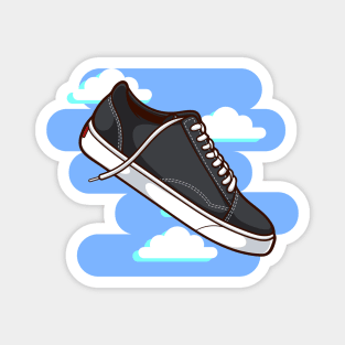 Black White Skate Sneaker Magnet