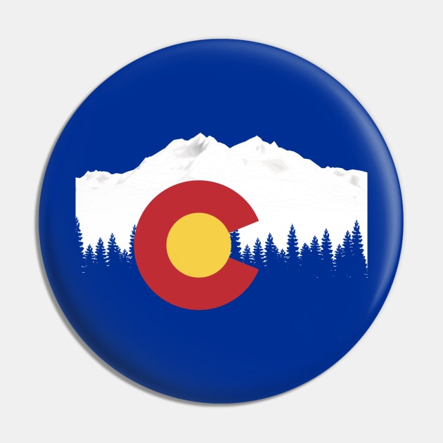 Snowboard Colorado Pin by DWFinn