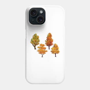 Autumn Trees Hand Painted Phone Case