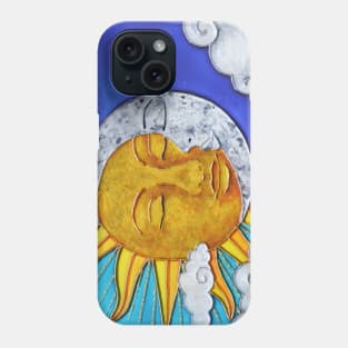 Sun and Moon Stained glass Mandala Phone Case