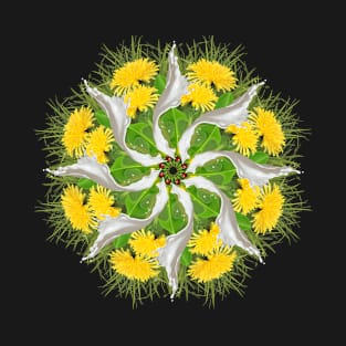 Yellow Summer Mandala T-Shirt