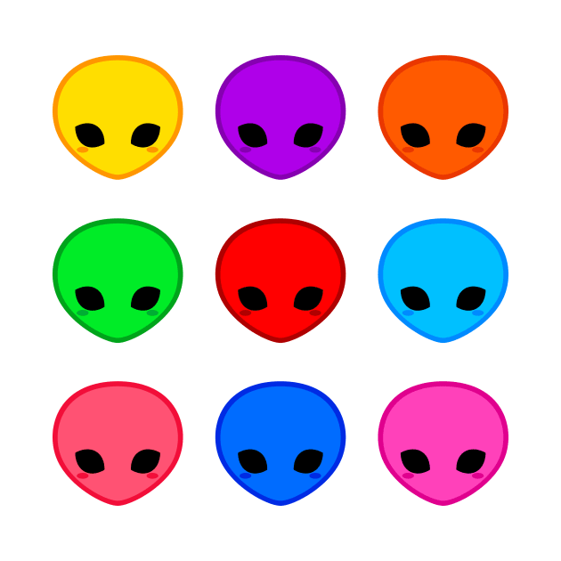 Cute Colorful Aliens Pack by alien3287