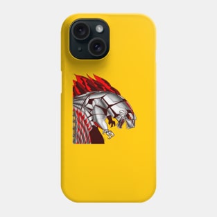 mecha godzilla in monster madness rampage art ecopop Phone Case