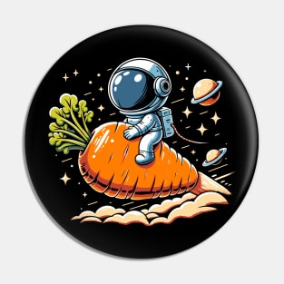 Space Carrot Ride - Embrace the Veggie Wave Pin