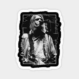 Grunge Music \\ Brush Art Magnet