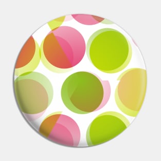 Bright Summer Coloured Dots Pin