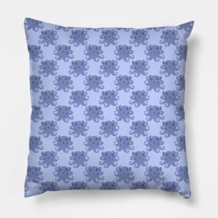 Purple Spotted Octopus Pattern Pillow