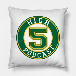 High 5 Green Logo Pillow