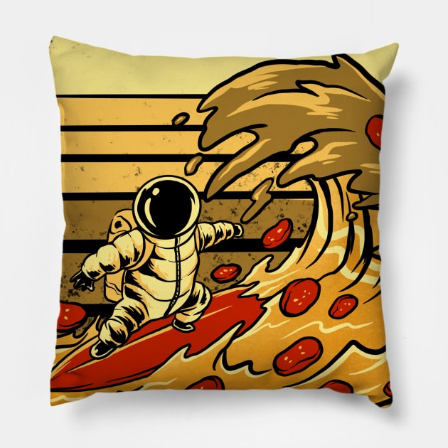 cheesy pizza Pillow by spoilerinc