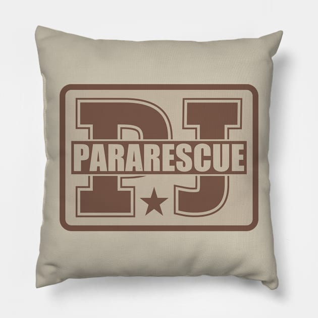 PJ Pararescue Patch (desert) Pillow by TCP