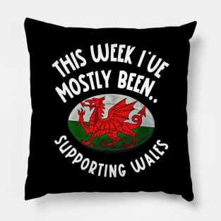 Wales Rugby T Shirt, World Cup 2023 Pillow