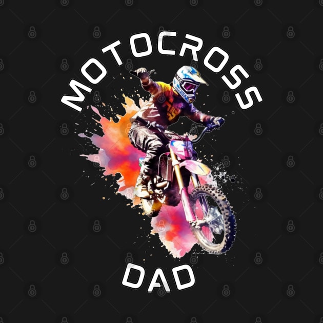 Motocross Dad Dirt Bikes Racer by stickercuffs